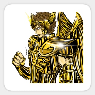 Aioros sagittarius ecopop gold Saint in myth cloth Sticker